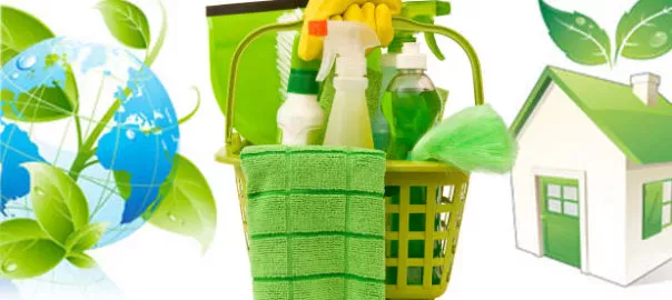 använd gröna rengöringsprodukter vid hemstädning